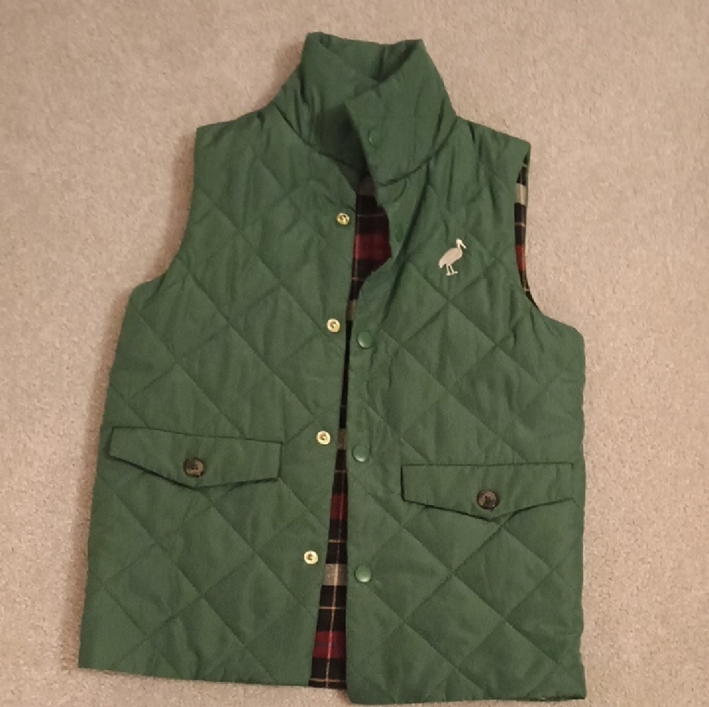 The Beaufort Bonnet Company Quilted Green Kids Vest
